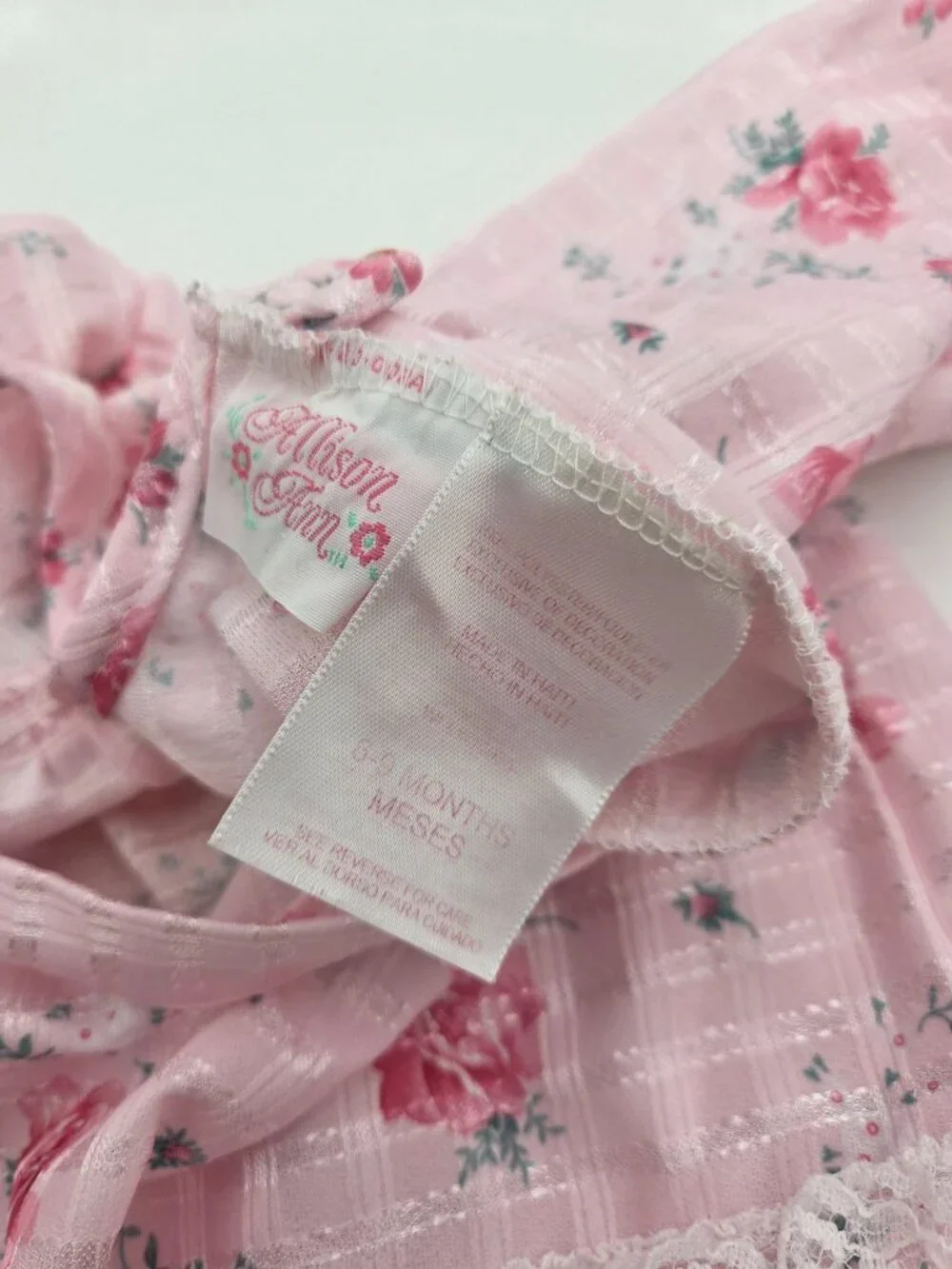 Baby Girl Sleep & Play Bundle - 4-Piece Lot with 90s Vintage Nightie! - Picture 5 of 16
